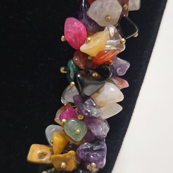 Handmade Multiple Semi Precious Stone Necklace - Picture 3 of 8